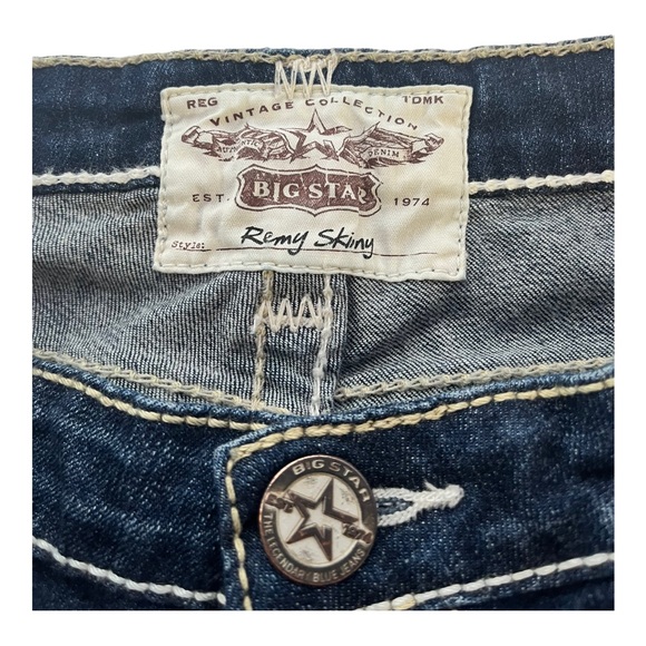 Big Star Remy Skinny Jeans with Thick Stitching - Picture 5 of 10